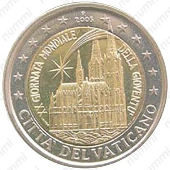2 евро 2005, 20-й Международный день молодёжи в Кёльне (август 2005) [Ватикан] - Аверс