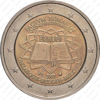 2 евро 2007, 50 лет подписанию Римского договора [Бельгия] - Аверс
