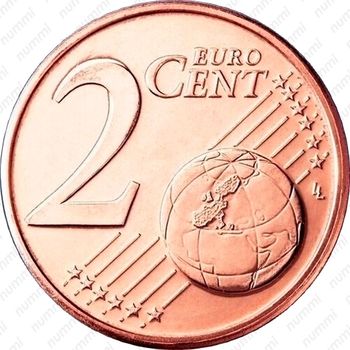 2 евроцента 2005, Вакантный престол [Ватикан] - Реверс