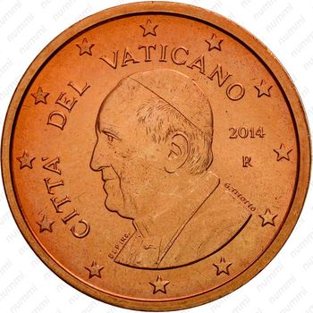 2 евроцента 2014-2016 [Ватикан] - Аверс