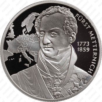 20 евро 2003, 230 лет со дня рождения Клеменса фон Меттерниха [Австрия] - Реверс