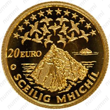 20 евро 2008, Остров Скеллиг-Майкл [Ирландия] - Реверс