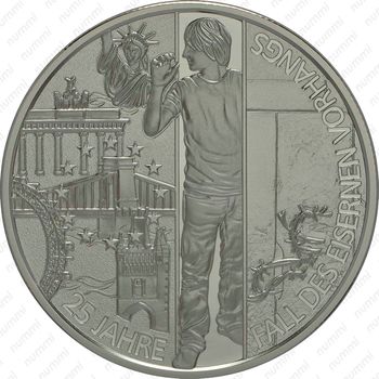 20 евро 2014, 25 лет Революции 1989 года [Австрия] - Реверс