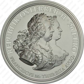 20 евро 2017, 300 лет со дня рождения Марии Терезии /правосудие/ [Австрия] - Аверс
