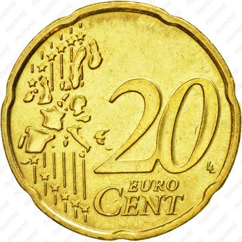20 евроцентов 1999-2006 [Бельгия] - Реверс