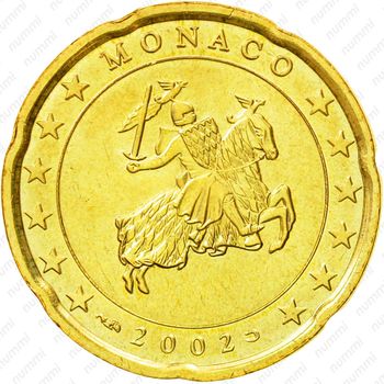 20 евроцентов 2001-2004 [Монако] - Аверс