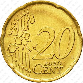 20 евроцентов 2002-2005 [Ватикан] - Реверс