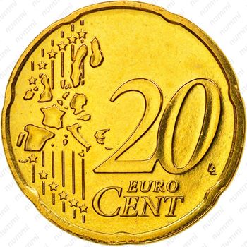 20 евроцентов 2002-2006 [Люксембург] - Реверс