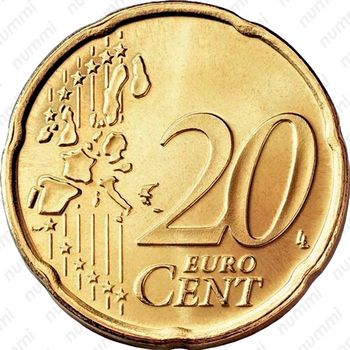 20 евроцентов 2005, Вакантный престол [Ватикан] - Реверс
