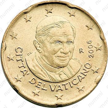 20 евроцентов 2006-2007 [Ватикан] - Аверс