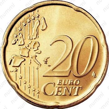 20 евроцентов 2006-2007 [Ватикан] - Реверс