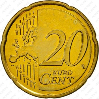 20 евроцентов 2007-2018 [Словения] - Реверс
