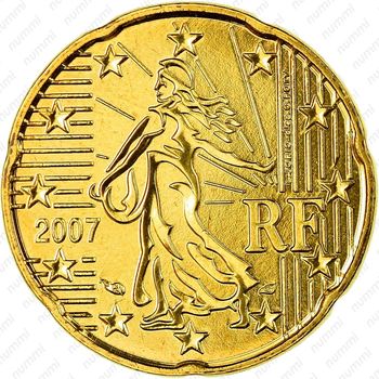 20 евроцентов 2007-2019 [Франция] - Аверс