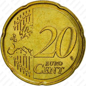 20 евроцентов 2007-2019 [Люксембург] - Реверс