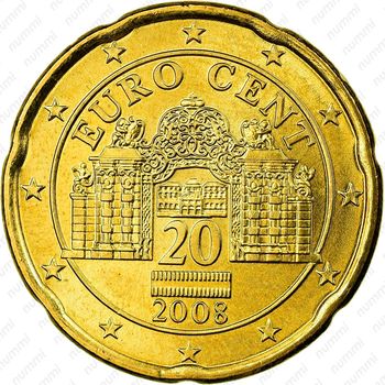 20 евроцентов 2008-2019 [Австрия] - Аверс