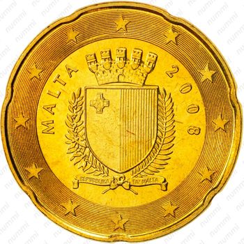 20 евроцентов 2008-2019 [Мальта] - Аверс