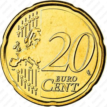 20 евроцентов 2009-2013 [Бельгия] - Реверс