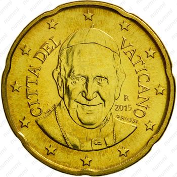 20 евроцентов 2014-2016 [Ватикан] - Аверс