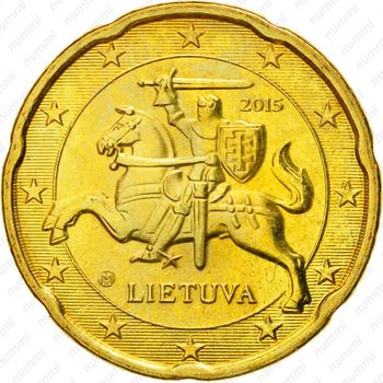 20 евроцентов 2015-2019 [Литва] - Аверс