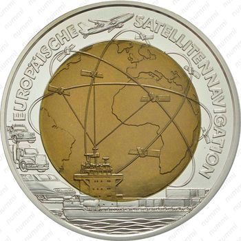 25 евро 2006, Серебро/Ниобий - Европейская спутниковая навигация [Австрия] - Реверс