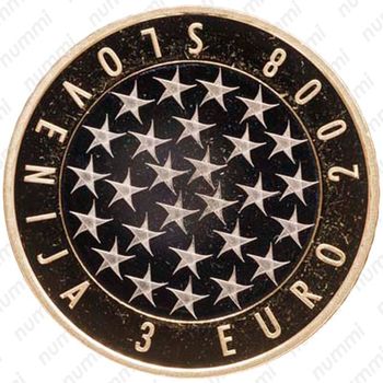 3 евро 2008, Председательство Словении в Евросоюзе [Словения] - Аверс