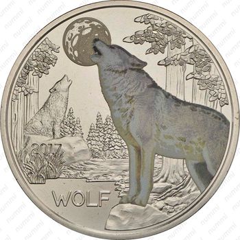 3 евро 2017, Волк [Австрия] - Аверс