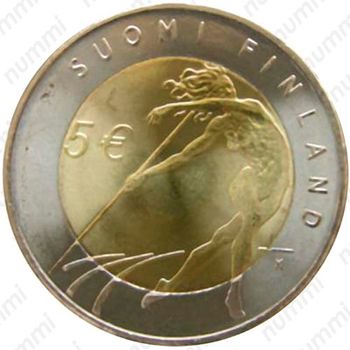 5 евро 2005, X чемпионат мира по лёгкой атлетике [Финляндия] - Реверс