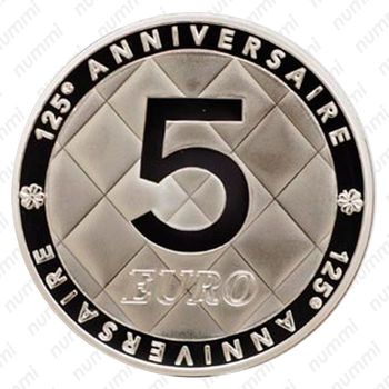 5 евро 2008, 125 лет со дня рождения Габриэль Шанель [Франция] - Реверс