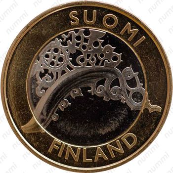 5 евро 2010, Исторические регионы Финляндии - Исконная Финляндия [Финляндия] - Аверс