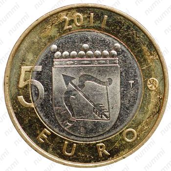 5 евро 2011, Исторические регионы Финляндии - Савония [Финляндия] - Реверс