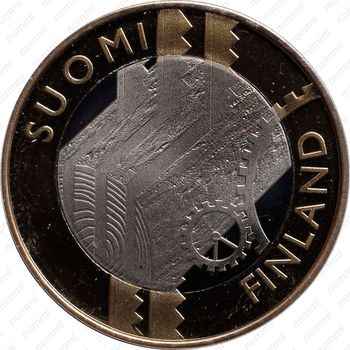 5 евро 2011, Исторические регионы Финляндии - Уусимаа [Финляндия] - Аверс