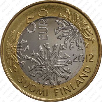 5 евро 2012, Северная природа - Флора [Финляндия] - Аверс