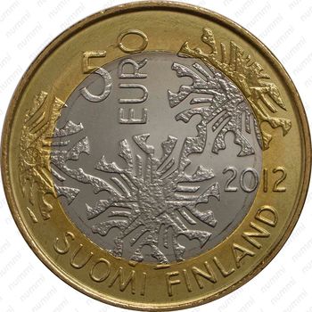 5 евро 2012, Северная природа - Зима [Финляндия] - Аверс