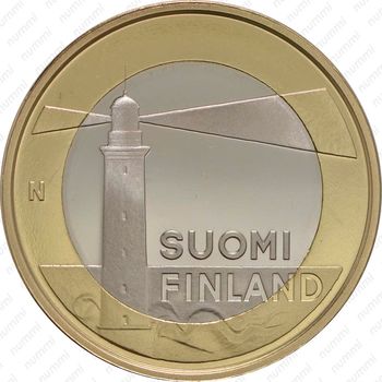 5 евро 2013, Исторические регионы Финляндии. Строения - Аланды [Финляндия] - Аверс