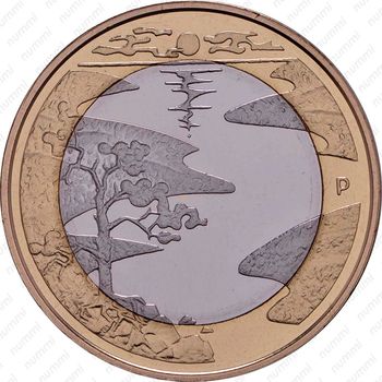 5 евро 2013, Северная природа - Лето [Финляндия] - Реверс