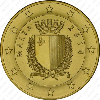 5 евро 2014, 100 лет началу Первой Мировой войны [Мальта] - Аверс