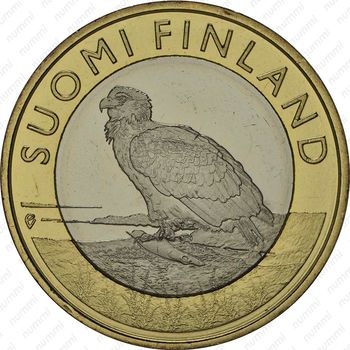 5 евро 2014, Исторические регионы Финляндии. Животные - Аланды [Финляндия] - Аверс