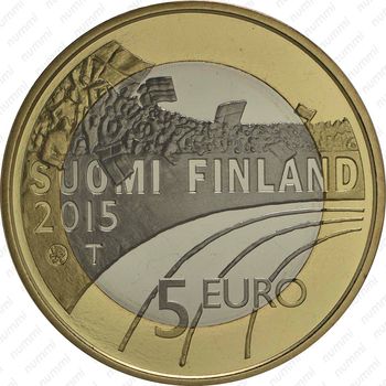 5 евро 2015, Спорт - Фигурное катание [Финляндия] - Аверс