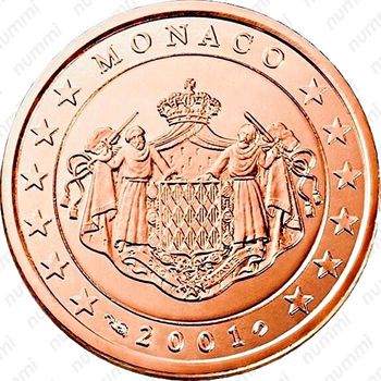 5 евроцентов 2001-2005 [Монако] - Аверс