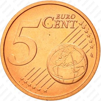 5 евроцентов 2002-2005 [Ватикан] - Реверс