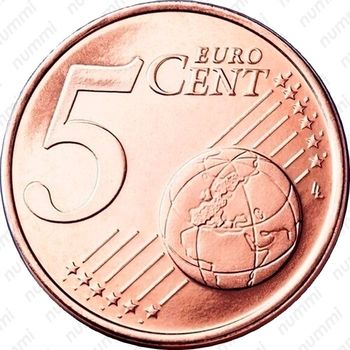 5 евроцентов 2005, Вакантный престол [Ватикан] - Реверс