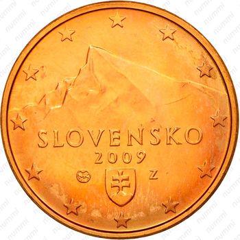 5 евроцентов 2009-2019 [Словакия] - Аверс