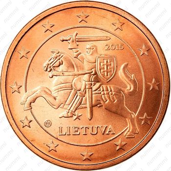 5 евроцентов 2015-2019 [Литва] - Аверс