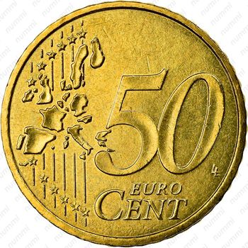 50 евроцентов 2001-2004 [Монако] - Реверс
