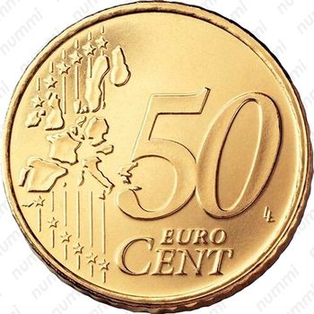 50 евроцентов 2005, Вакантный престол [Ватикан] - Реверс