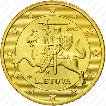 50 евроцентов 2015-2019 [Литва] - Аверс