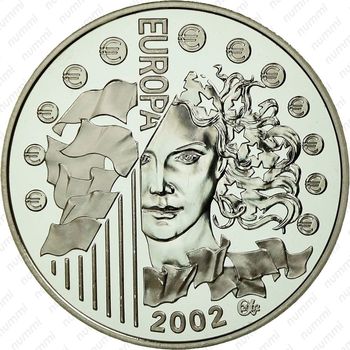 1½ евро 2002, Введение евро [Франция] - Аверс