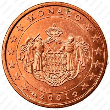 1 евроцент 2001-2005 [Монако] - Аверс
