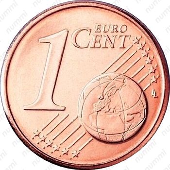 1 евроцент 2002-2019 [Португалия] - Реверс