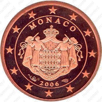 1 евроцент 2006-2017 [Монако] - Аверс